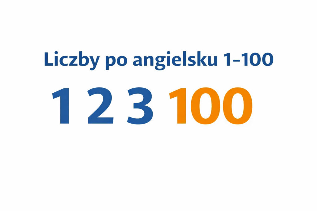 Liczby po angielsku od 1 do 100