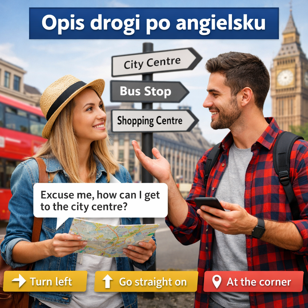 opis drogi po angielsku – jak zapytać o drogę po angielsku
