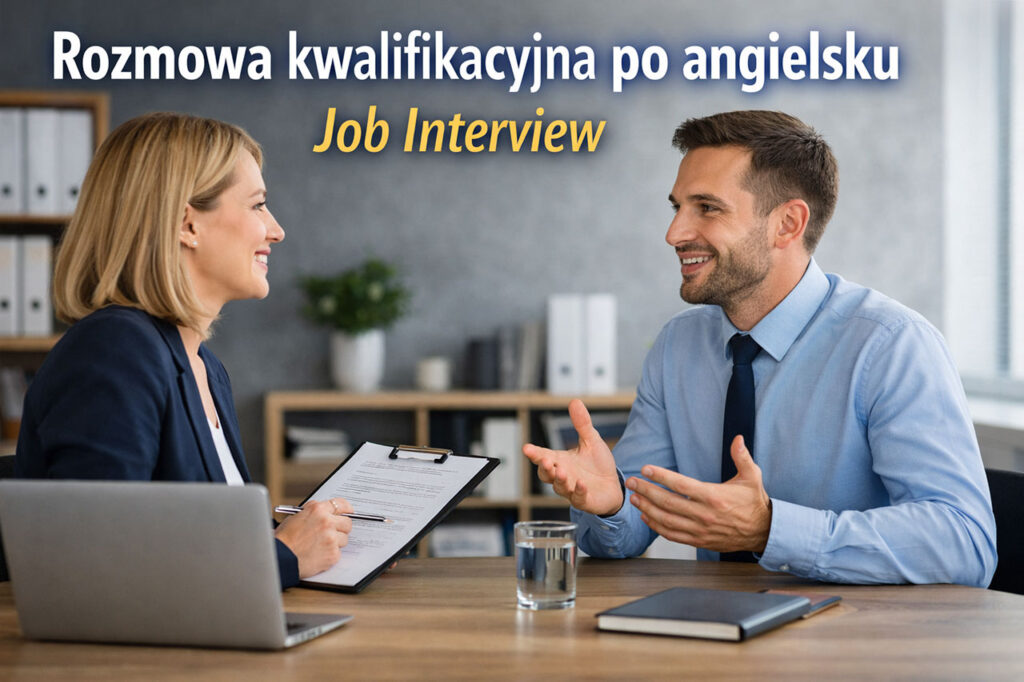 rozmowa kwalifikacyjna po angielsku – kandydat odpowiada na pytania rekrutera