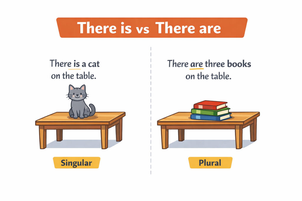 There is vs there are – przykłady zdań i konstrukcja w języku angielskim