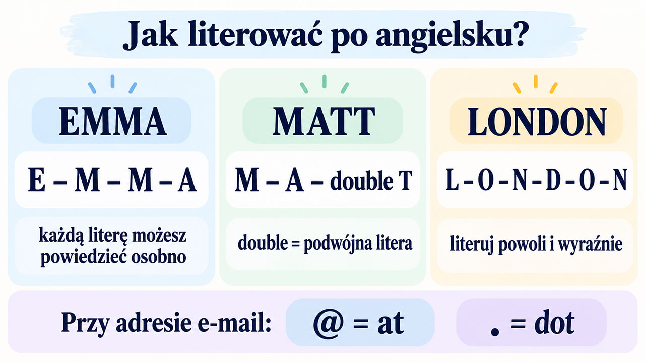 Jak literować po angielsku – Emma, Matt i London
