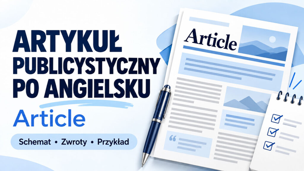 Artykuł publicystyczny po angielsku – article