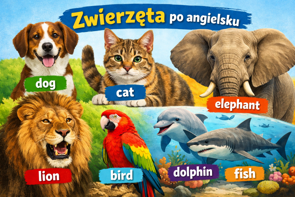 Zwierzęta po angielsku – nazwy zwierząt z tłumaczeniem