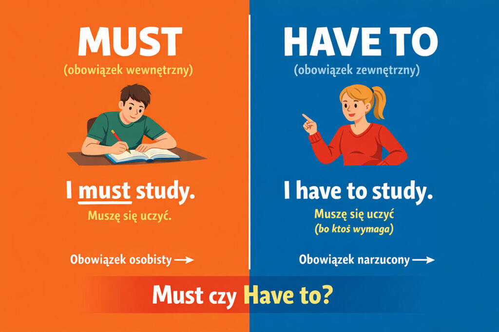 Must czy have to – różnice w języku angielskim