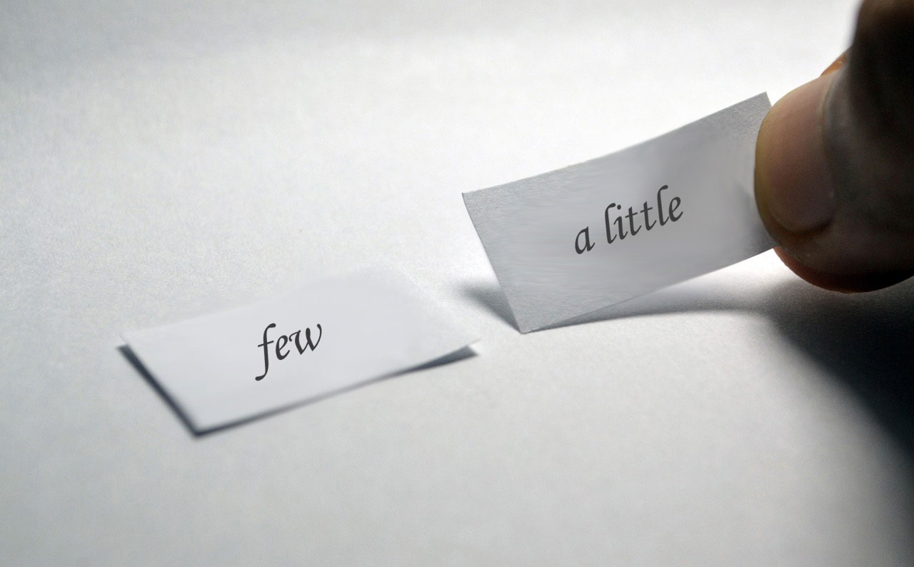 "Few/a few" oraz "little/a little"