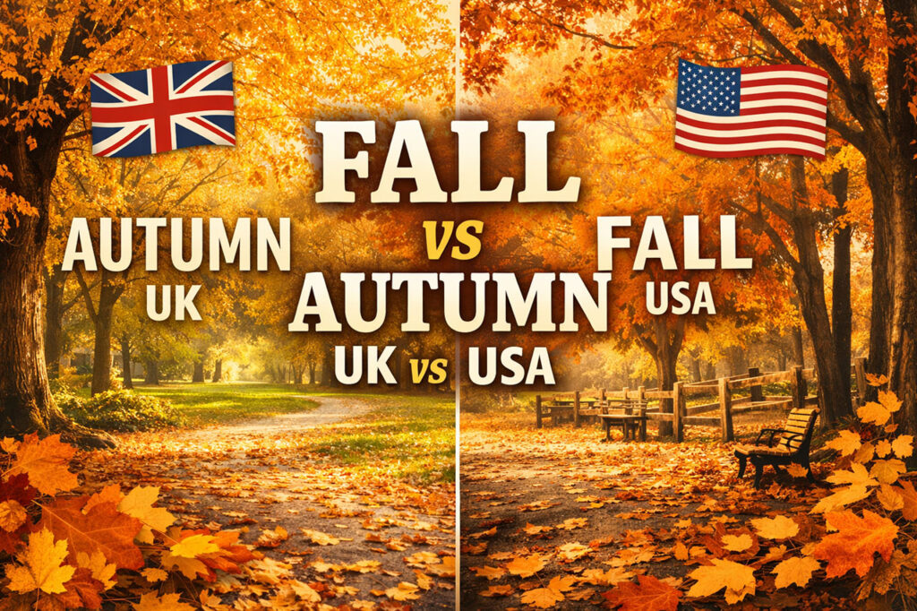 fall vs autumn różnice UK USA jesień po angielsku
